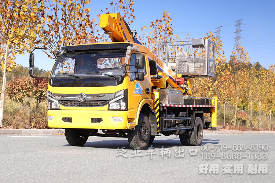 22米高空作业车_4x2黄色伸缩臂高空作业车